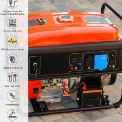 Extension Cords<GoGreen Power 50' Indoor/Outdoor Extension Cord, 12 AWG, Orange (GG-14050)