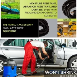 Extension Cords<GoGreen Power 100' Indoor/Outdoor Extension Cord, 14 AWG, Black (GG-13800BK)