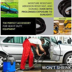 Extension Cords<GoGreen Power 25' Indoor/Outdoor Extension Cord, 14 AWG, Black (GG-13825BK)