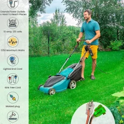 Extension Cords<GoGreen Power 100' Indoor/Outdoor Extension Cord, 16 AWG, Orange (GG-13700)