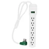 Surge Protectors & Power Strips<GoGreen Power 6 Outlet Surge Protector, 2.5' Cord, White (GG-16103MS)