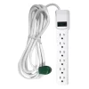 Surge Protectors & Power Strips<GoGreen Power 6 Outlet Surge Protector, 12' cord, White (GG-16103M-12)