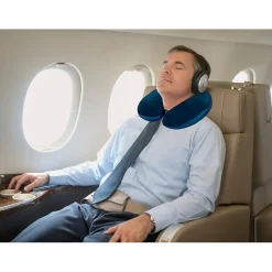 GoGreen Power Travergo Polyester Travel Pillow, Black (TR1020BK)