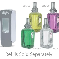 GOJO ADX12 Wall Mounted Hand Soap Dispenser, Gray/Silver (8884-06)