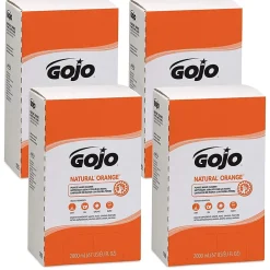 GOJO Natural Orange Liquid Hand Soap Refill for PRO TDX Dispenser, Orange Citrus Scent, 67 oz., 4/Carton (7255-04)