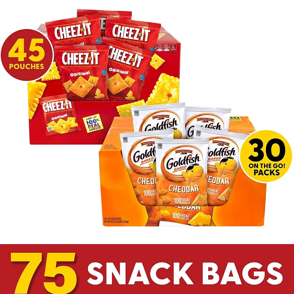 Variety Snack Packs<Goldfish Baked Snack Crackers/Sunshine Cheez-It Bundle (600-04053)