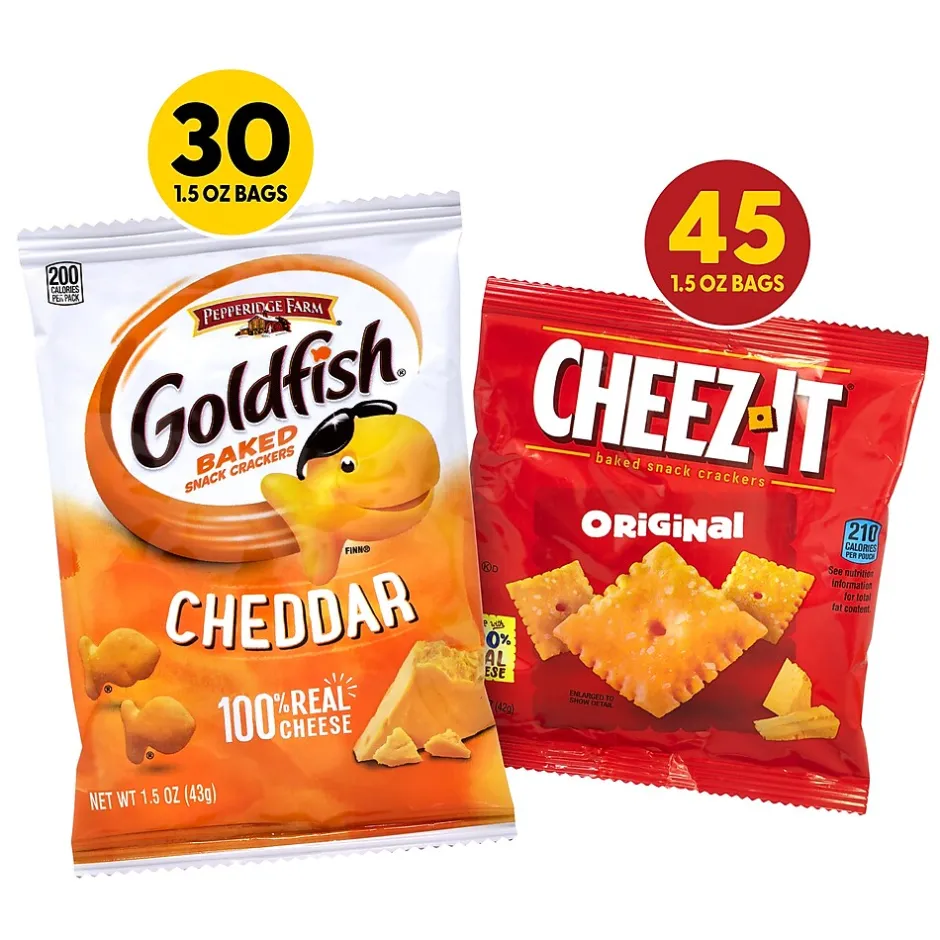 Variety Snack Packs<Goldfish Baked Snack Crackers/Sunshine Cheez-It Bundle (600-04053)