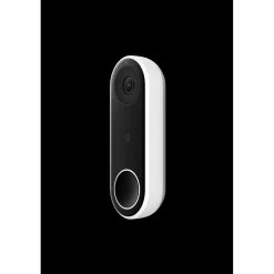 Smart Doorbells<Google Nest Hello WiFi Wired Smart Video Doorbell, Black (5085916)