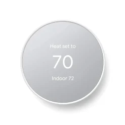 Smart Thermostats<Google Nest WiFi Smart Thermostat, White (5951743) Snow