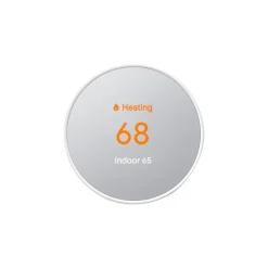 Smart Thermostats<Google Nest WiFi Smart Thermostat, White (5951743) Snow