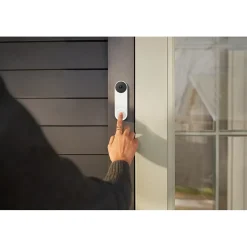 Smart Doorbells<Google Nest Wired Smart Video Doorbell Security Camera, White (6747117)