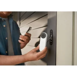 Smart Doorbells<Google Nest Wired Smart Video Doorbell Security Camera, White (6747117)