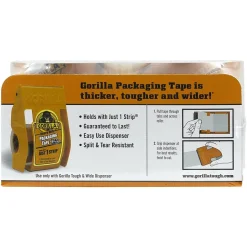 Gorilla Heavy Duty Tough & Wide Packaging Tape Refill, 2.88" x 30 yd., Clear, 2 Rolls/Pack (6030402)* Packing Tape