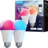Smart Bulbs<Govee Bluetooth 12 Watts Multicolor LED A19 E26 Bulb, 2/Pack (B6009AC1)
