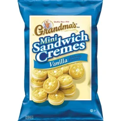 Cookies<Grandma's Mini Vanilla Creme Cookies, 3.71 oz, 24/Carton (45095)