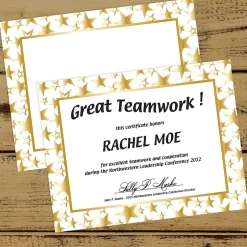 Discount Certificates, 8.5" x 11", Gold and White, 50/Pack (2014025) Awards & Certificates