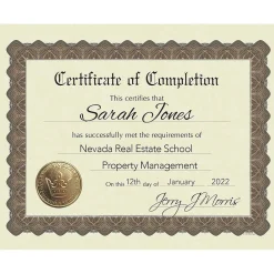 Hot Certificates, 8.5" x 11", Gold, 18/Pack (20104236) Awards & Certificates