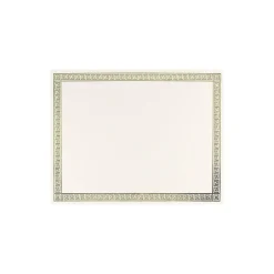 New Channel Border Foil Certificates, 8.5" x 11", Beige/Gold, 15/Pack (963007) Awards & Certificates