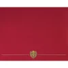 Classic Crest Certificate Holders, 12" x 9.38", Red, 25/Pack (903031PK5) Awards & Certificates