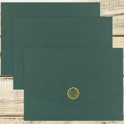 Online Hunter Certificate Holders, 9.375" x 12", Green, 10/Pack (20103780PK2) Awards & Certificates