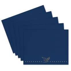 Hot Patriotic Certificate Holders, 9.34" x 12", Blue/Gold, 5/Pack (2017045) Awards & Certificates