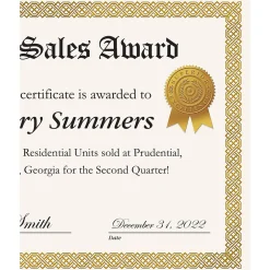 Outlet ! Star Burst Certificate Seals, 2