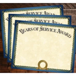 Outlet Years of Service Certificates, 8.5
