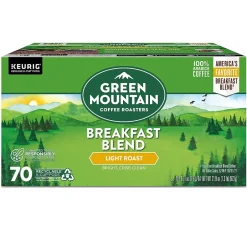 Keurig K-Cups<Green Mountain Breakfast Blend Coffee Keurig® K-Cup® Pods, Light Roast, 70/Box (5000373741)