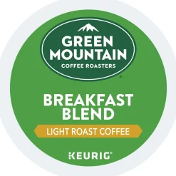 Keurig K-Cups<Green Mountain Breakfast Blend Coffee Keurig® K-Cup® Pods, Light Roast, 24/Box (5000330085)