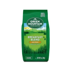 Coffee<Green Mountain Breakfast Blend Ground Coffee, Light Roast, 12 oz. (38520)