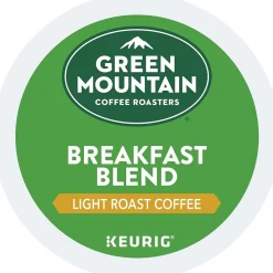 Keurig K-Cups<Green Mountain Breakfast Blend Coffee Keurig® K-Cup® Pods, Light Roast, 96/Carton (6520)