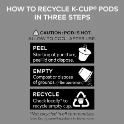 Keurig K-Cups<Green Mountain Coffee Roasters Half-Caff Coffee Keurig® K-Cup® Pods, Medium Roast, 48/Box (357446)