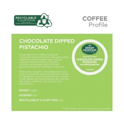 Keurig K-Cups<Green Mountain Coffee Roasters Chocolate Dipped Pistachio Coffee Keurig® K-Cup® Pods, 24/Box (5000378228)