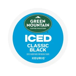 Keurig K-Cups<Green Mountain Coffee Roasters Classic Black Iced Coffee Keurig® K-Cup® Pods, Medium Roast, 24/Box (5000372042)