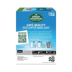 Keurig K-Cups<Green Mountain Coffee Roasters Classic Black Iced Coffee Keurig® K-Cup® Pods, Medium Roast, 24/Box (5000372042)