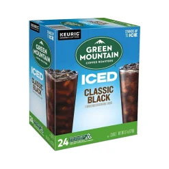 Keurig K-Cups<Green Mountain Coffee Roasters Classic Black Iced Coffee Keurig® K-Cup® Pods, Medium Roast, 24/Box (5000372042)