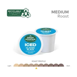 Keurig K-Cups<Green Mountain Coffee Roasters Classic Black Iced Coffee Keurig® K-Cup® Pods, Medium Roast, 24/Box (5000372042)