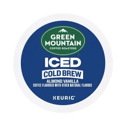Keurig K-Cups<Green Mountain Coffee Roasters Iced Cold Brew Almond Vanilla Iced Coffee Keurig® K-Cup® Pods, Light Roast, 20/Box (5000372045)