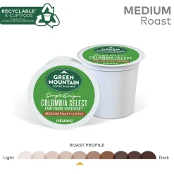 Keurig K-Cups<Green Mountain Colombia Select Coffee Keurig® K-Cup® Pods, Medium Roast, 24/Box (6003)
