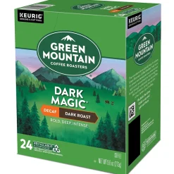 Keurig K-Cups<Green Mountain Dark Magic Decaf Coffee Keurig® K-Cup® Pods, Dark Roast, 96/Carton (504067)