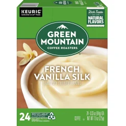 Keurig K-Cups<Green Mountain French Vanilla Coffee Keurig® K-Cup® Pods, Light Roast, 24/Box (6732)