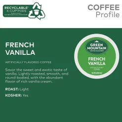 Keurig K-Cups<Green Mountain French Vanilla Coffee Keurig® K-Cup® Pods, Light Roast, 96/Carton (6732)