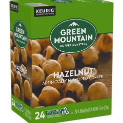 Keurig K-Cups<Green Mountain Hazelnut Coffee Keurig® K-Cup® Pods, Light Roast, 24/Box (6792)