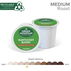 Keurig K-Cups<Green Mountain Nantucket Blend Coffee Keurig® K-Cup® Pods, Medium Roast, 96/Carton (6663)