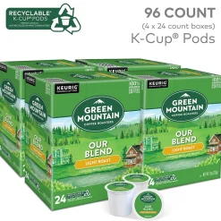 Keurig K-Cups<Green Mountain Our Blend Coffee, Light Roast, 0.33 oz. Keurig® K-Cup® Pods, 96/Carton (GMT6570CT)