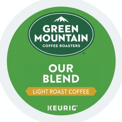 Keurig K-Cups<Green Mountain Our Blend Coffee, Light Roast, 0.33 oz. Keurig® K-Cup® Pods, 96/Carton (GMT6570CT)