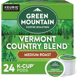 Keurig K-Cups<Green Mountain Vermont Country Blend Coffee Keurig® K-Cup® Pods, Medium Roast, 24/Box (6602)