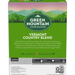 Keurig K-Cups<Green Mountain Vermont Country Blend Coffee Keurig® K-Cup® Pods, Medium Roast, 24/Box (6602)