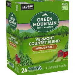 Keurig K-Cups<Green Mountain Vermont Country Blend Coffee Keurig® K-Cup® Pods, Medium Roast, 96/Carton (GMT6602CT)