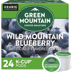 Keurig K-Cups<Green Mountain Wild Mountain Blueberry Coffee Keurig® K-Cup® Pods, Light Roast, 24/Box (6783)